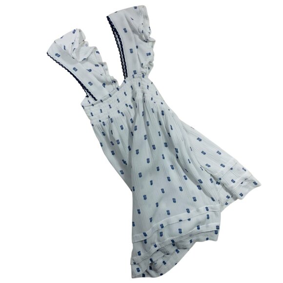 sleeveless Ruffle Baby doll Top light print top  size small MY STYLE - Picture 5 of 16